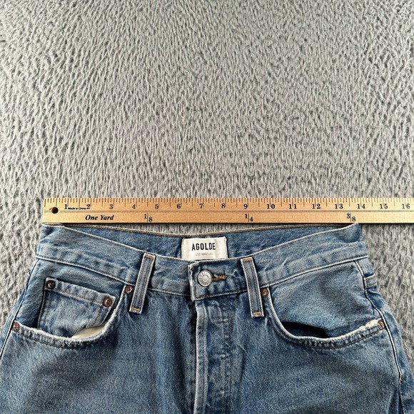 AGOLDE Jeans Womens 24 Low Slung Baggy in Libertine Wide Leg Light Blue Denim - Picture 6 of 16